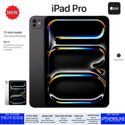 Apple 11-inch iPad Pro Wi-Fi + Cellular with M4 Chip - Singapore